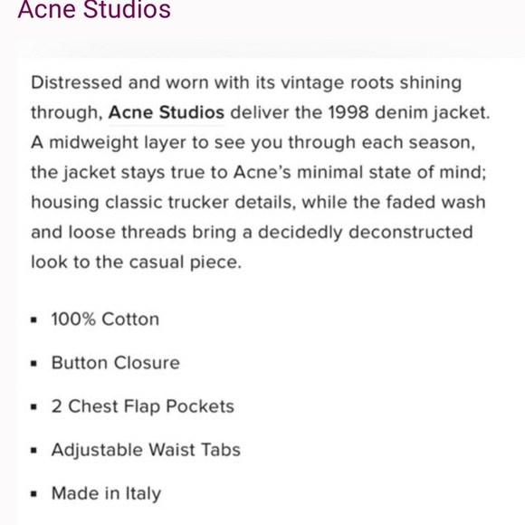 Acne Studios 1999 Vintage Black Bla Konst Denim Jacket - Picture 6 of 6